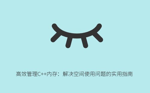 高效管理C++内存：解决空间使用问题的实用指南