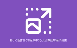 C语言CGI程序集成SQLite3数据库：从连接到增删改查的完整教程