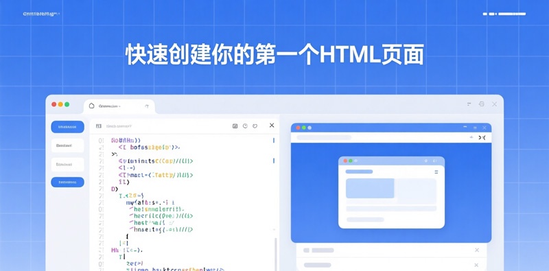 新手入门教程:快速创建你的第一个HTML网页步骤详解