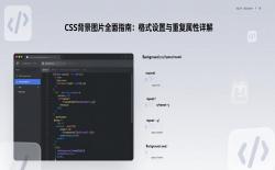 CSS背景图片全面指南：格式设置、重复属性与最佳实践详解